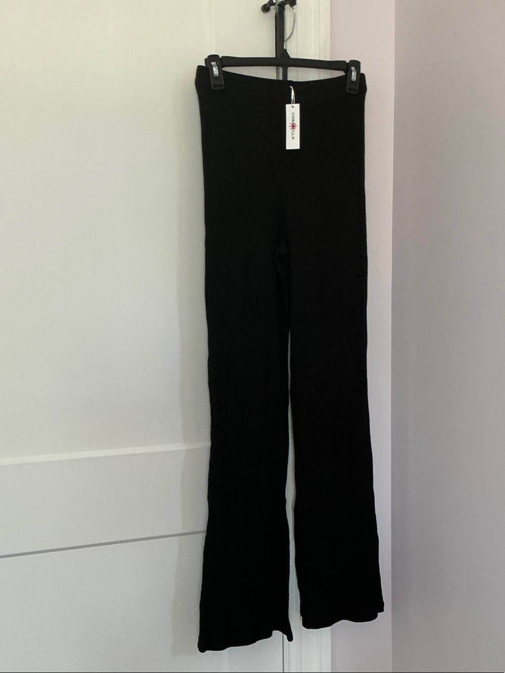 Cosabella Black Ribbed Lounge Pants